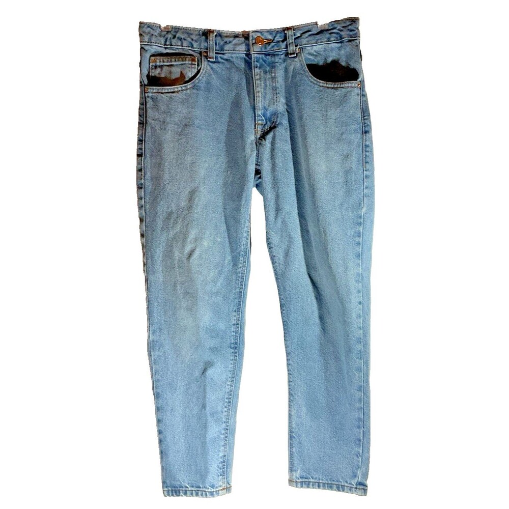 ASOS Men's Blue Denim Jeans 5 Pocket Size 30 x 30 Casual Classic Dad Grunge EUC